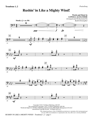 Rushin' In Like A Mighty Wind! - Trombone 1 & 2