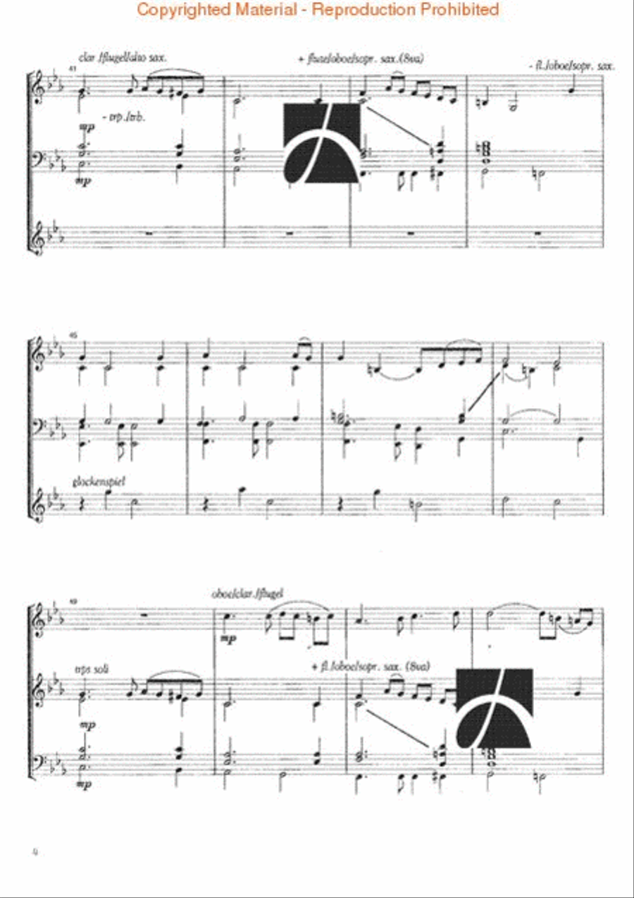 Handelian Song Handelian Song Concert Band scores gallery preview page 5