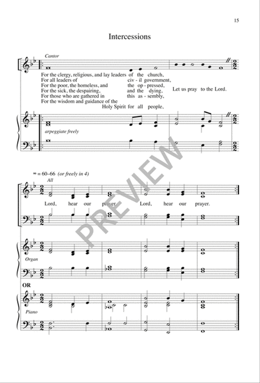 Liturgy of the Word for Confirmation 4-Part scores gallery preview page 13