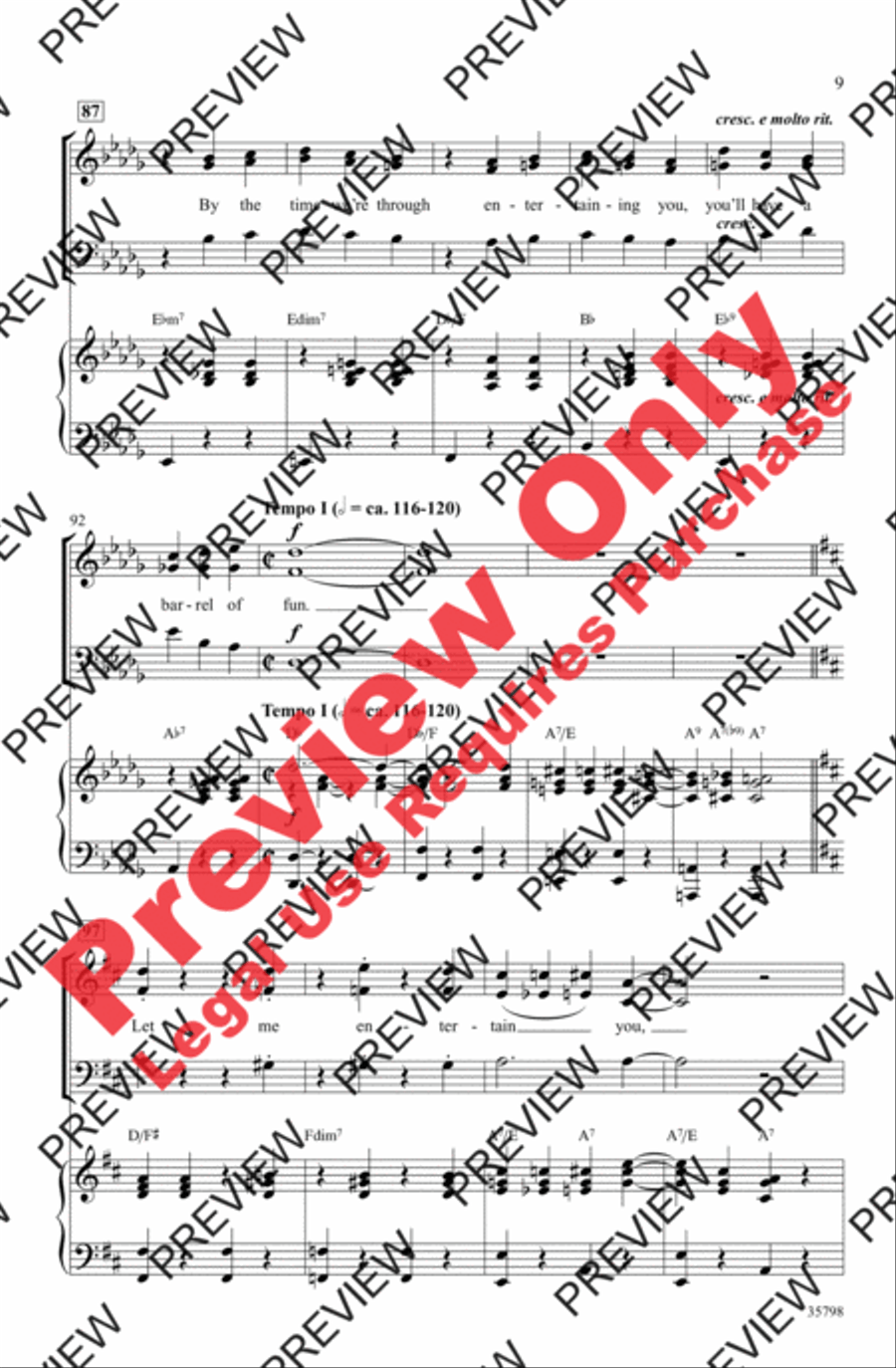 Let Me Entertain You 3-Part scores gallery preview page 9