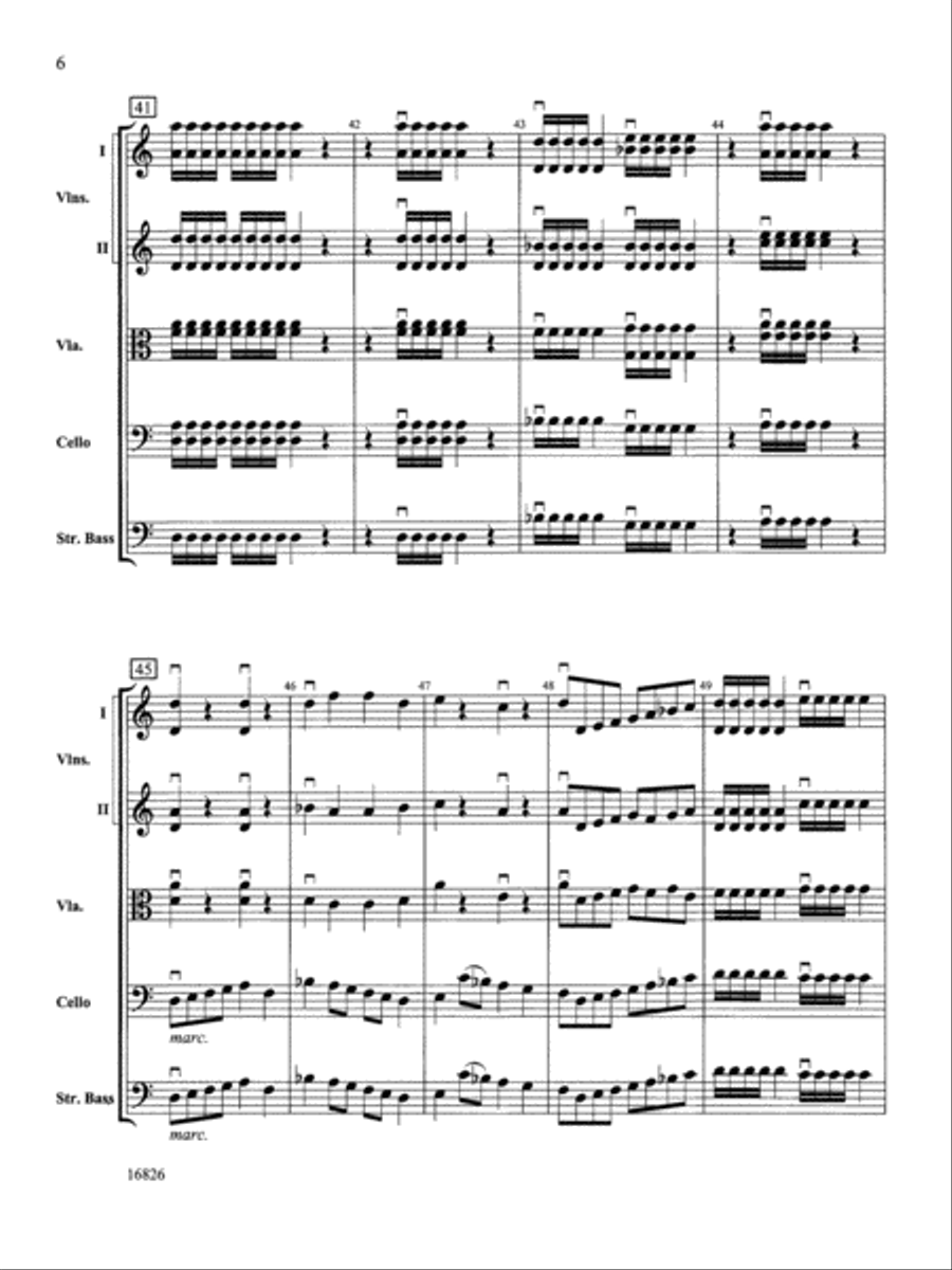 Sinfonia in D: Score String Orchestra scores gallery preview page 6