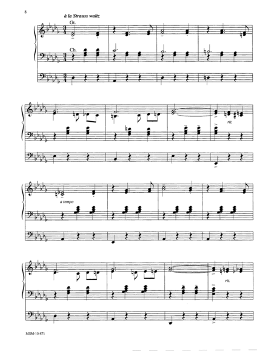 Three Gospel Favorites for Organ Organ Solo scores gallery preview page 6