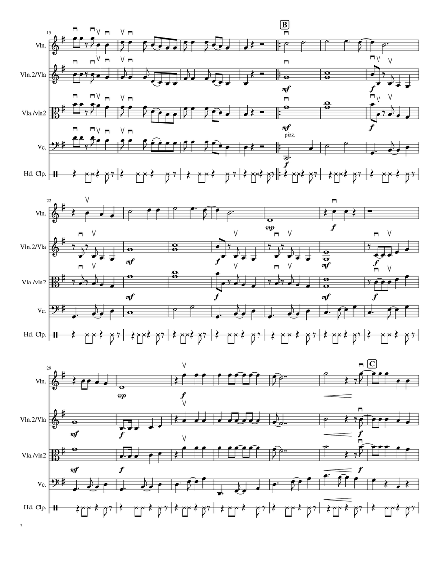 Good Day For Marrying You Small Ensemble scores gallery preview page 2