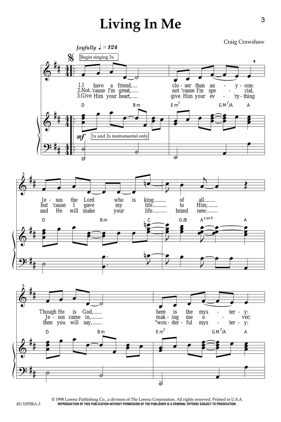 Inside Out (Digital Download) Choir scores gallery preview page 1