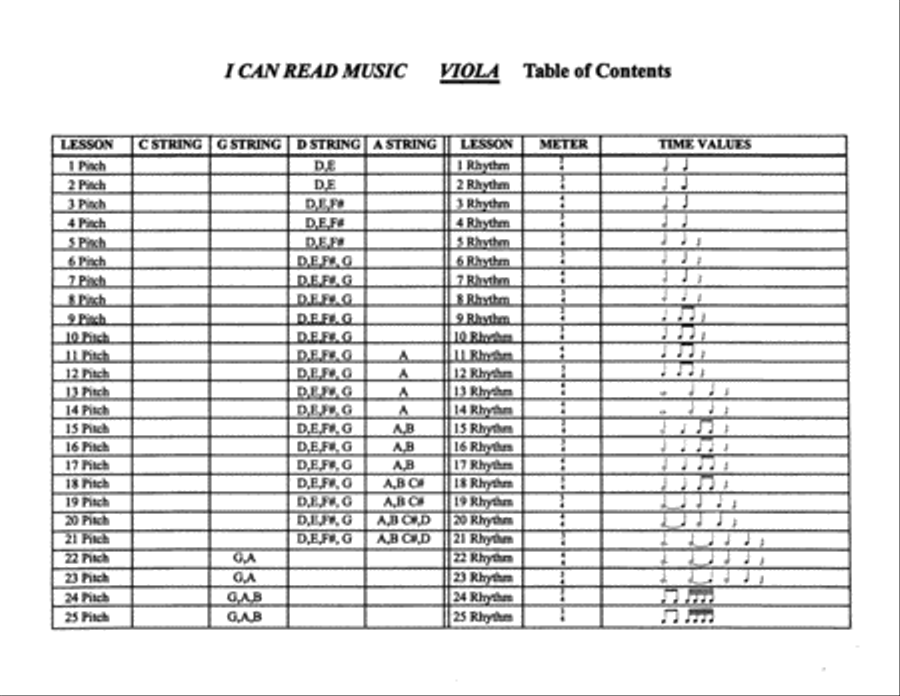 I Can Read Music, Volume 1 Viola Solo scores gallery preview page 2