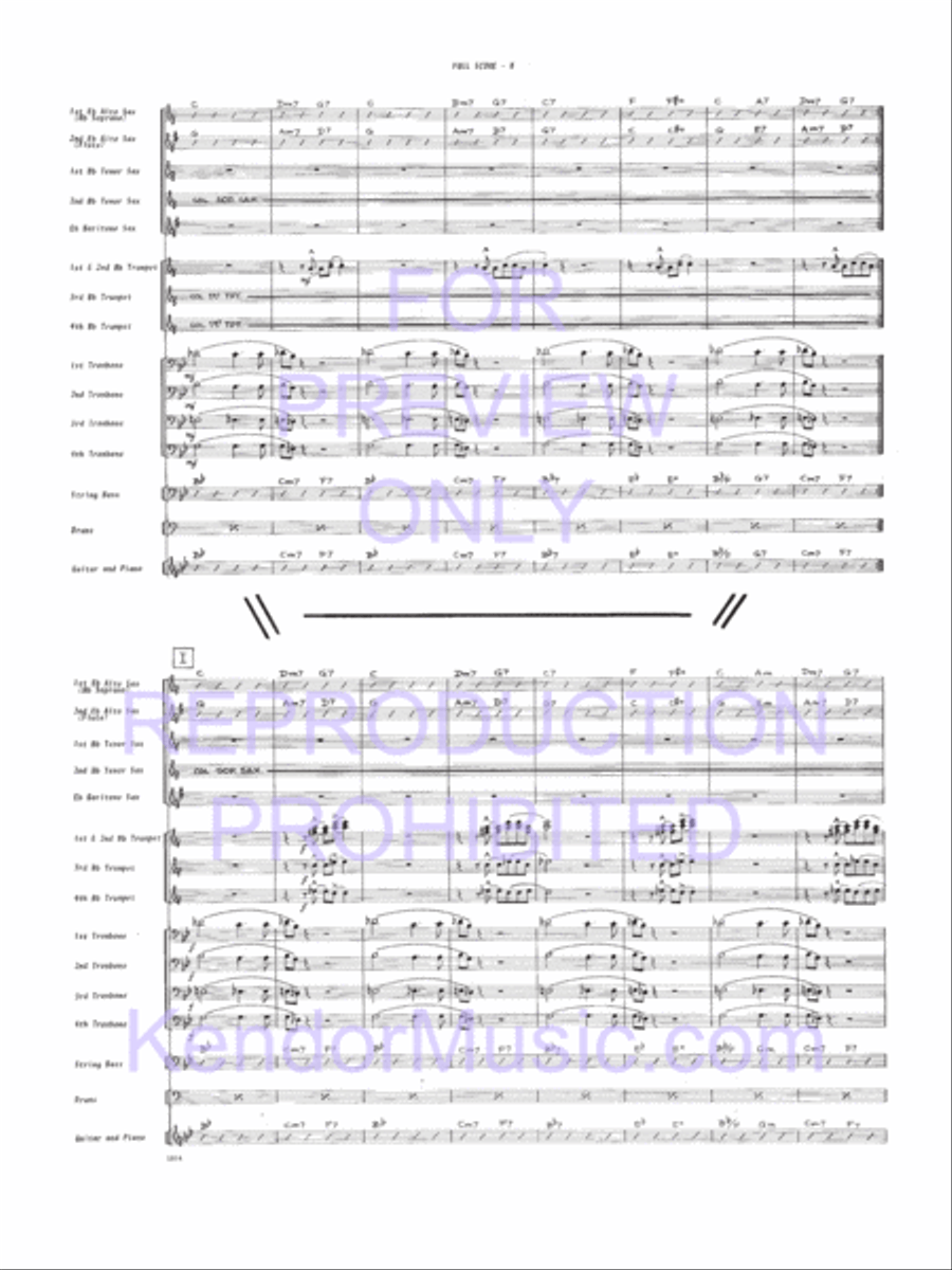 Fingers Jazz Ensemble scores gallery preview page 9