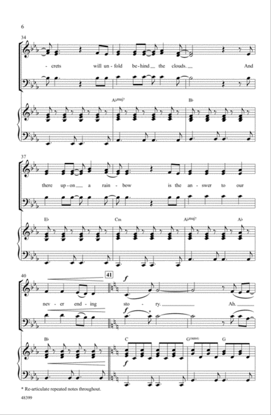 The Never Ending Story Choir scores gallery preview page 5