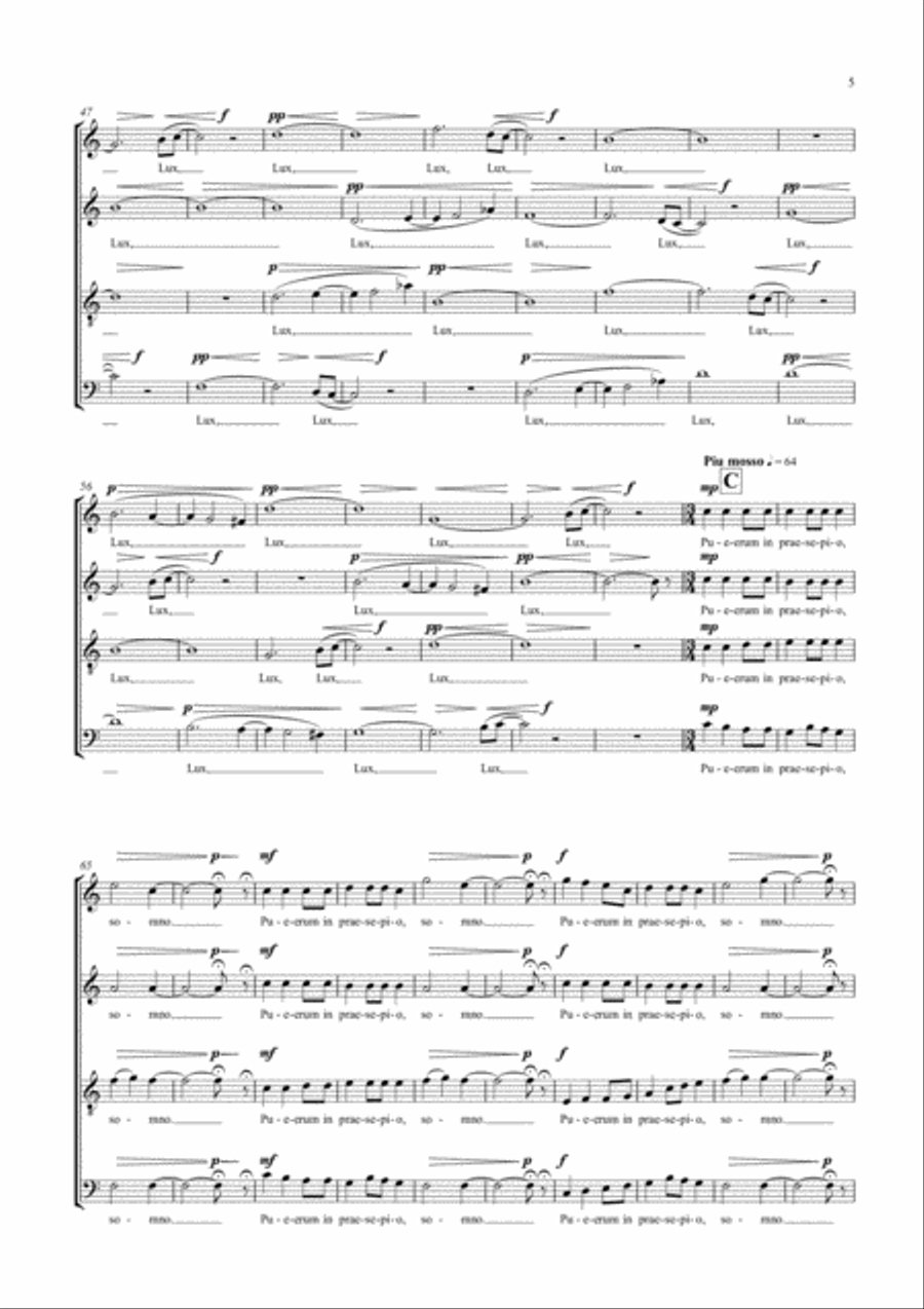 Novum lumen 4-Part scores gallery preview page 5