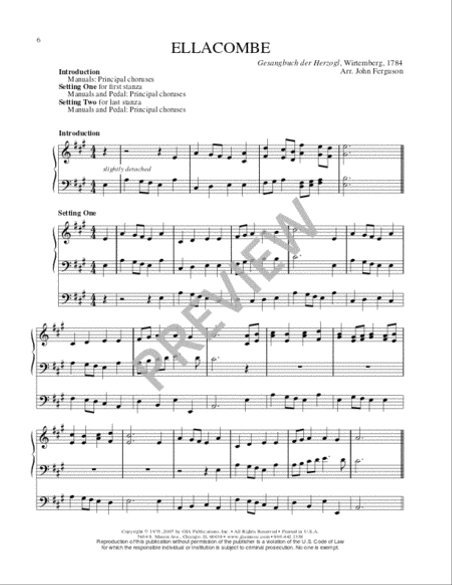 Hymn Harmonizations for Organ - Volume 1 Organ scores gallery preview page 6