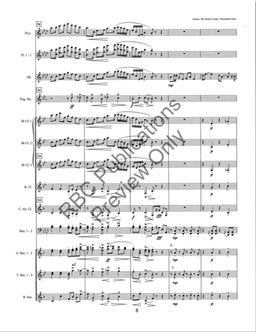 Widow's Party (Score) Widow's Party (Score) Score scores gallery preview page 13