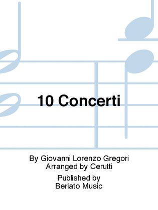 Book cover for 10 Concerti