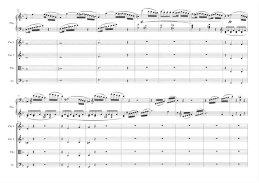 Sonatine-Kuhlau.Op.20.No.3.-Piano Concerto String Orchestra scores gallery preview page 2