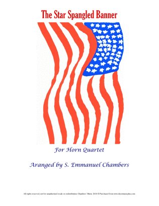 Star Spangled Banner, Horn Quartet