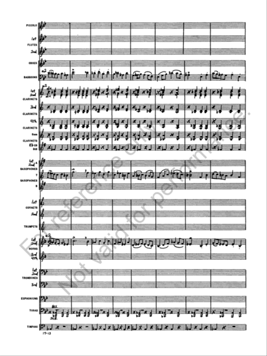 Marche Militaire Francaise Concert Band scores gallery preview page 15