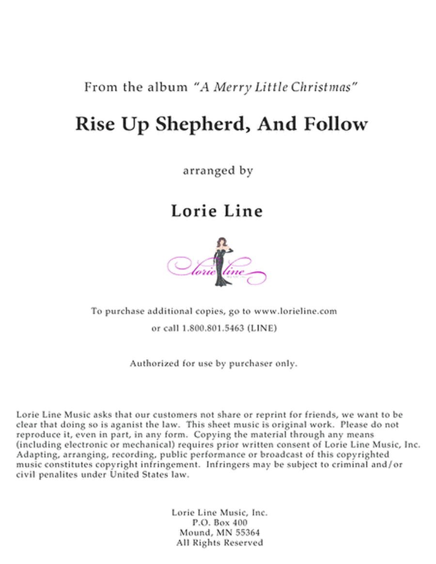 Rise Up Shepherd, And Follow (from 2016 A Merry Little Christmas) image number null