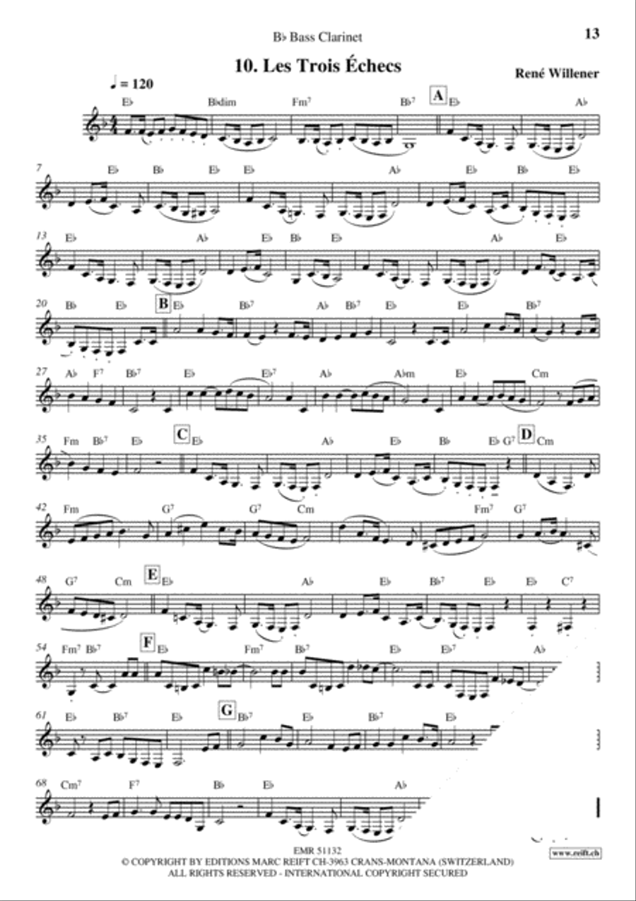 La Fete au Chalet Volume 3 Bass Clarinet scores gallery preview page 12