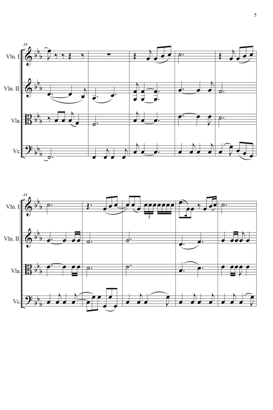 We Are The Champions String Quartet scores gallery preview page 5