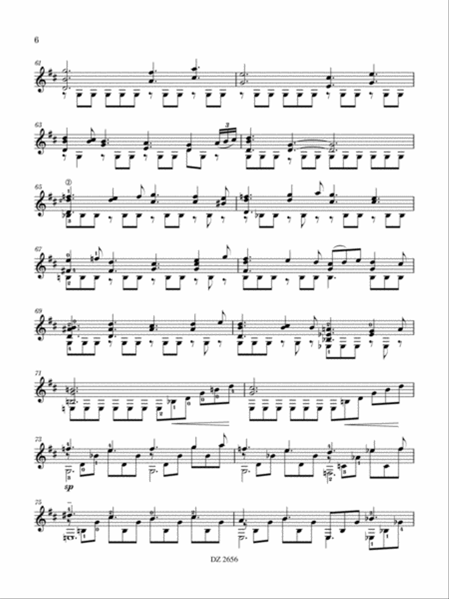 Sonatina Classical Guitar scores gallery preview page 6