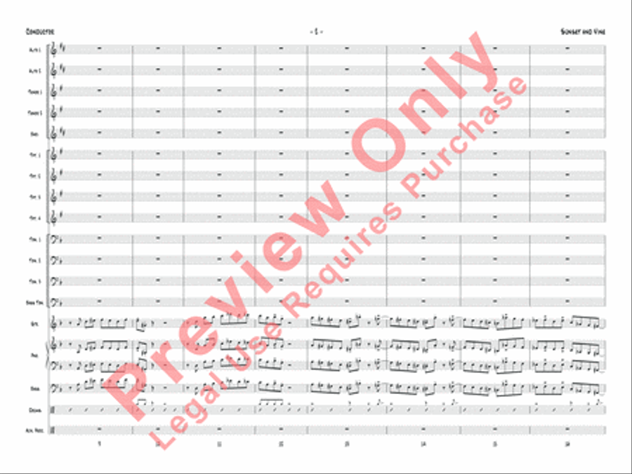 Sunset and Vine Jazz Ensemble scores gallery preview page 5