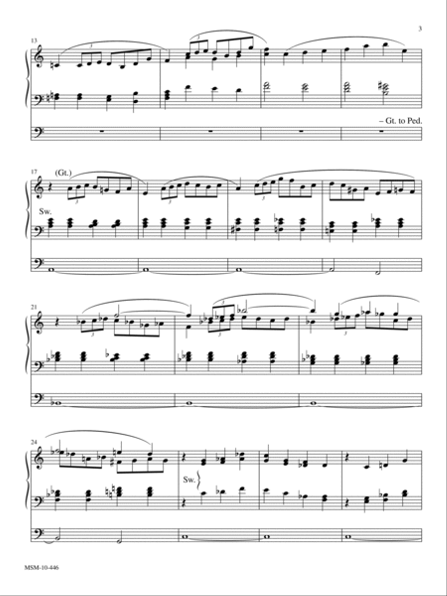 Suite for Organ with Minimal Pedal Organ scores gallery preview page 2