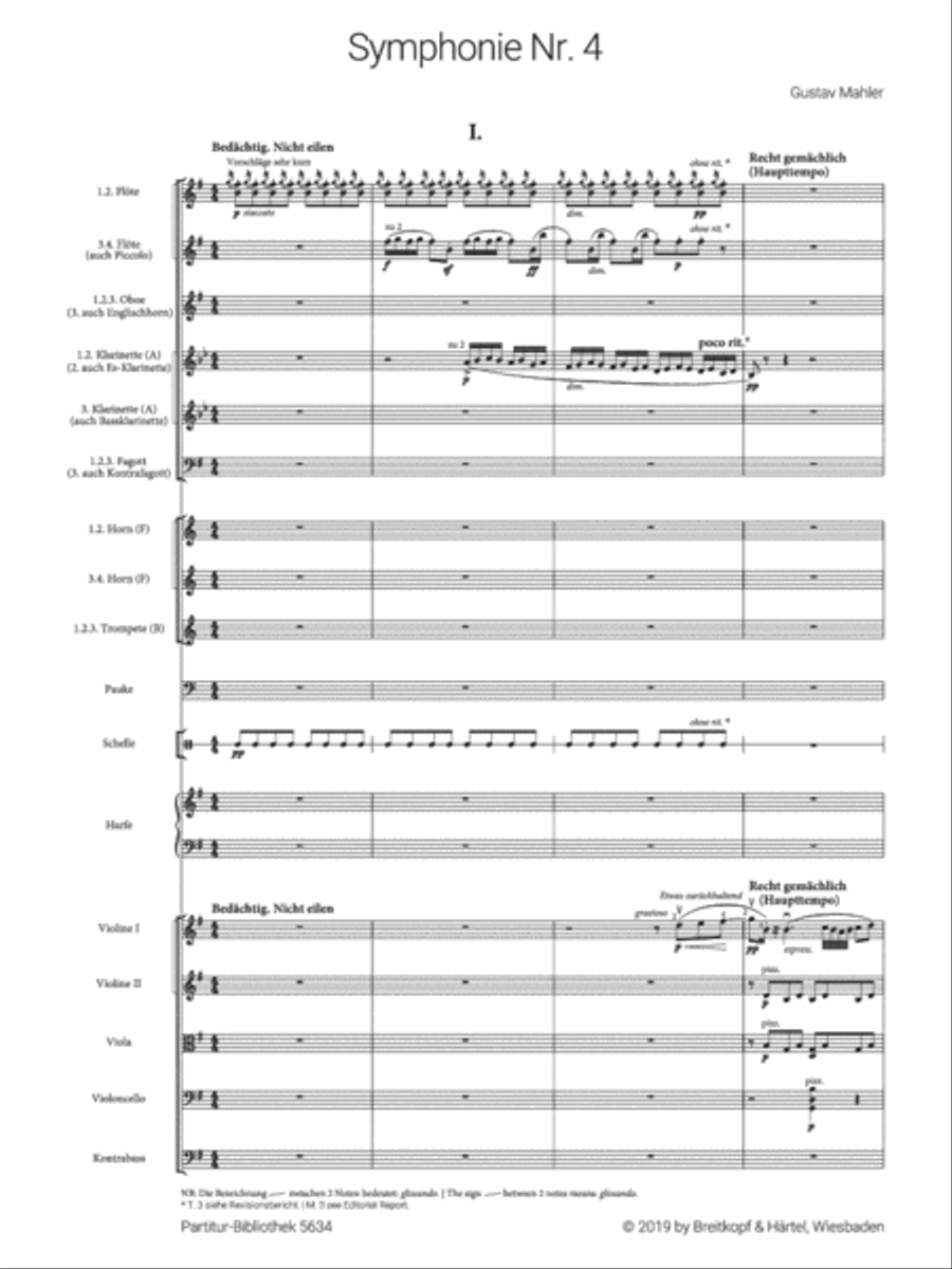 Symphony No. 4 Symphony No. 4 Orchestra scores gallery preview page 2