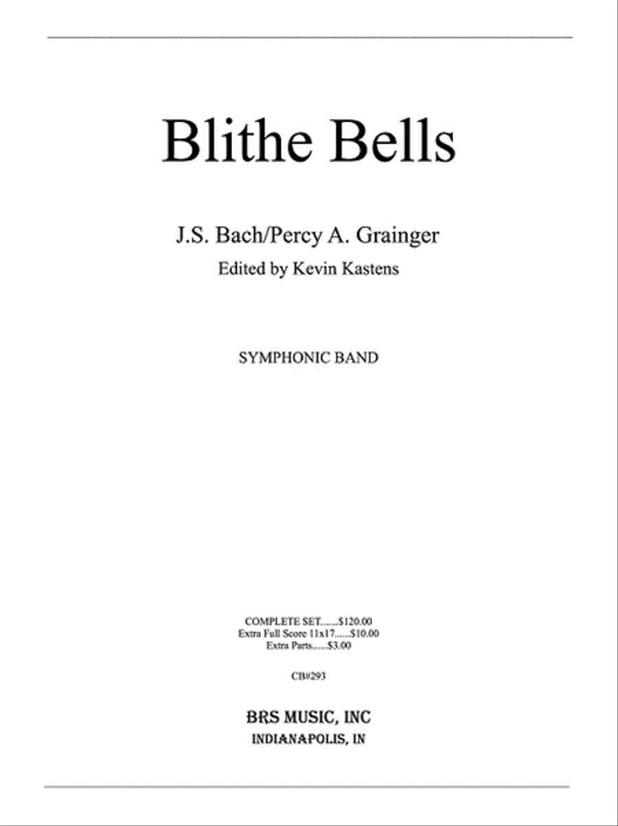 Blithe Bells Blithe Bells Concert Band scores gallery preview page 1
