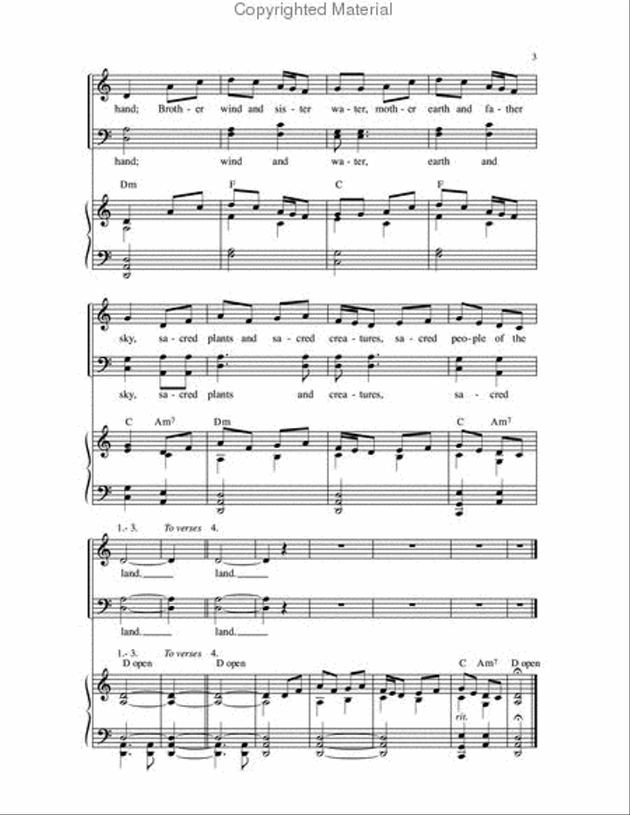 Song at the Center 4-Part scores gallery preview page 3