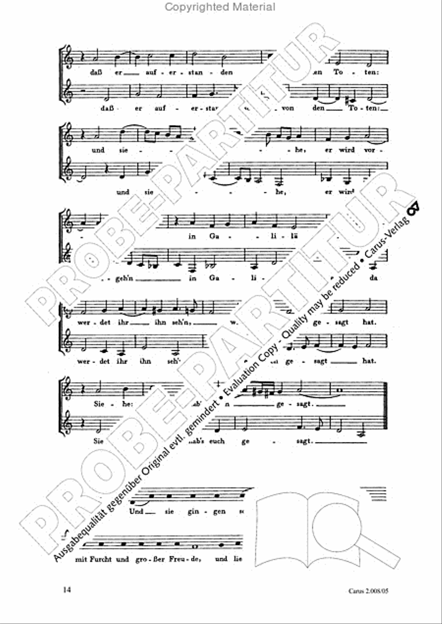 Auferstehungs-Historie SSAATB scores gallery preview page 15