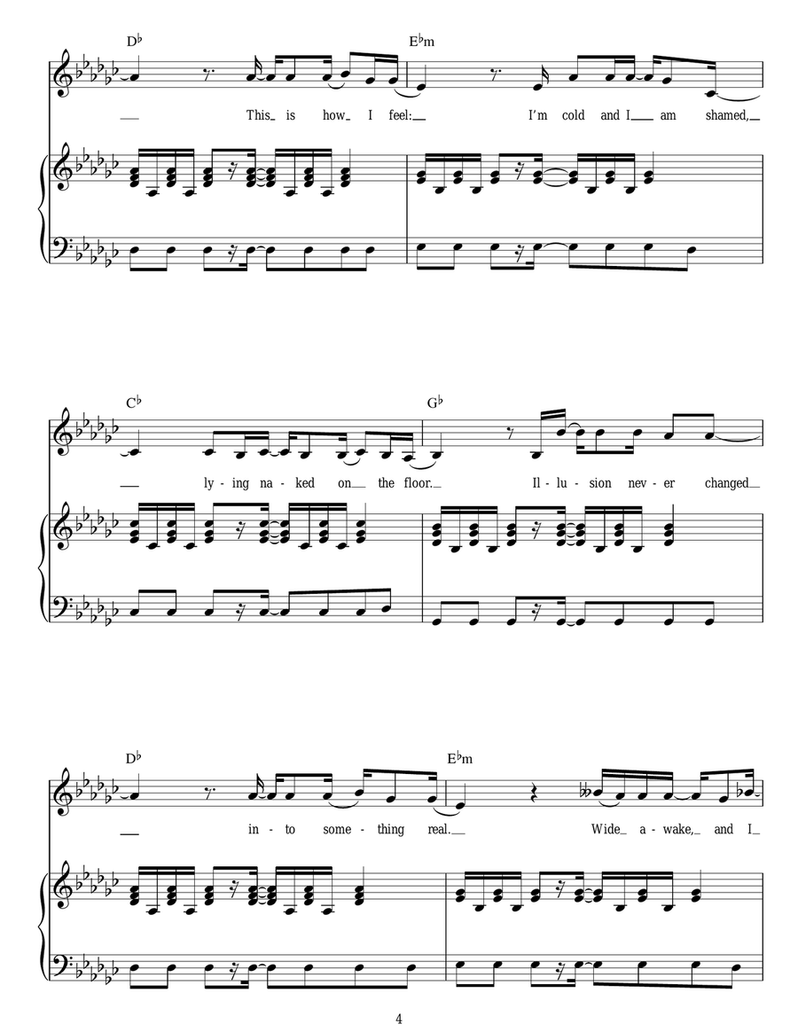 Torn Torn Piano, Vocal scores gallery preview page 4