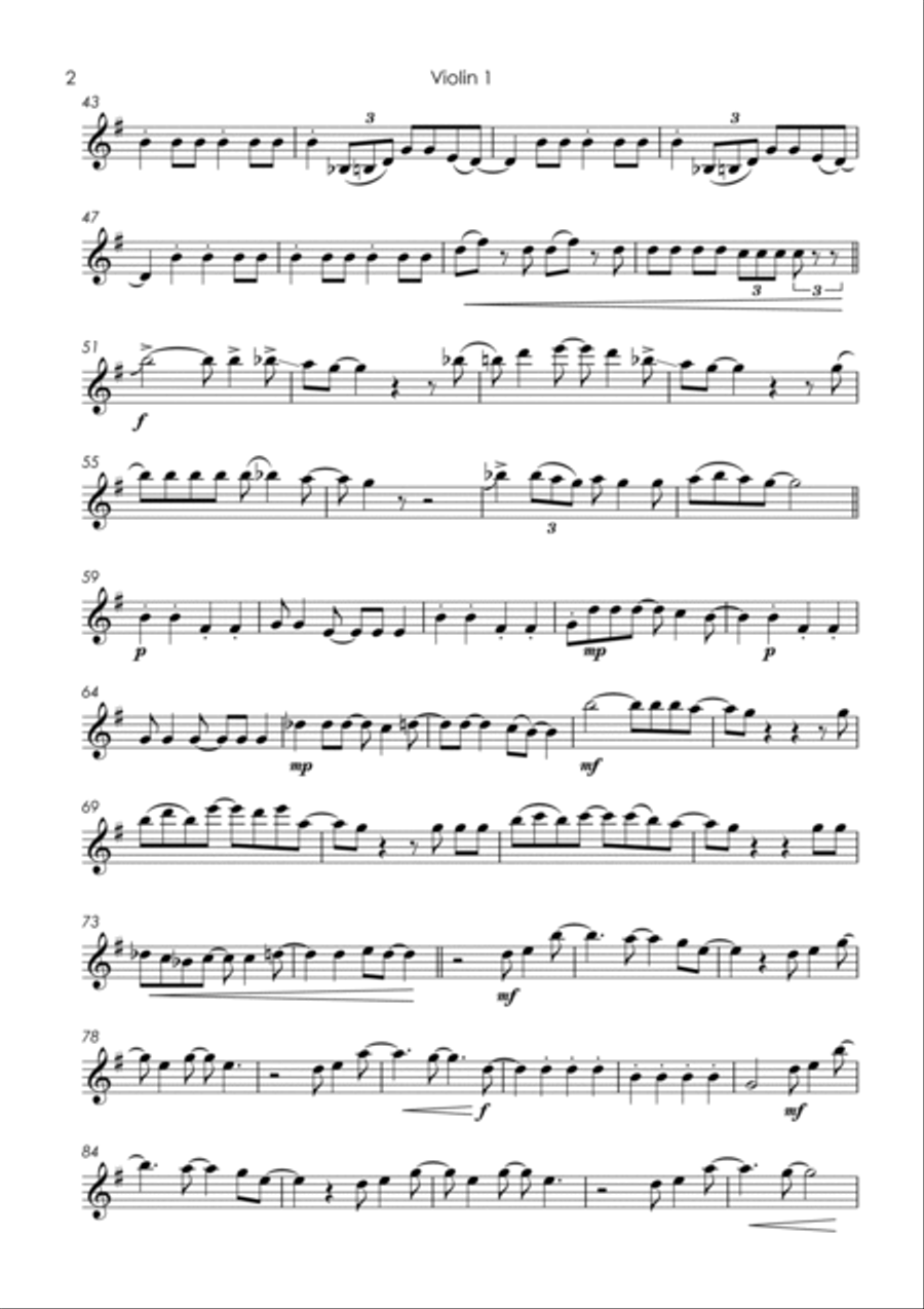 She's Electric String Quartet scores gallery preview page 4