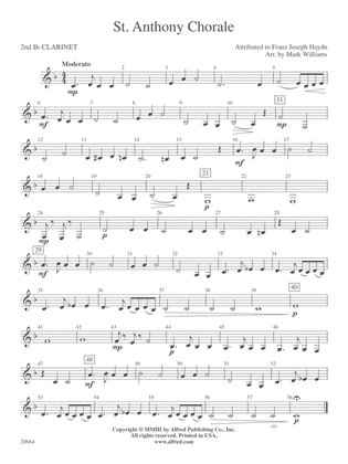 St. Anthony Chorale: 2nd B-flat Clarinet