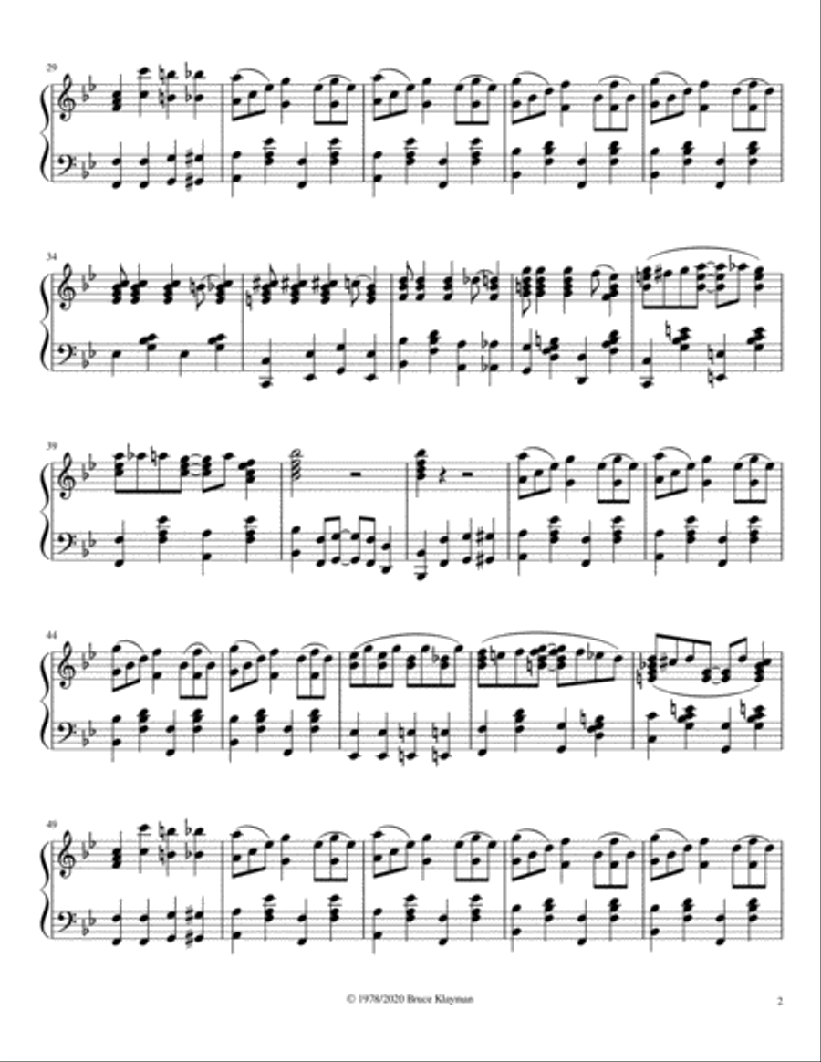 Admiration Rag Admiration Rag Piano Solo scores gallery preview page 2