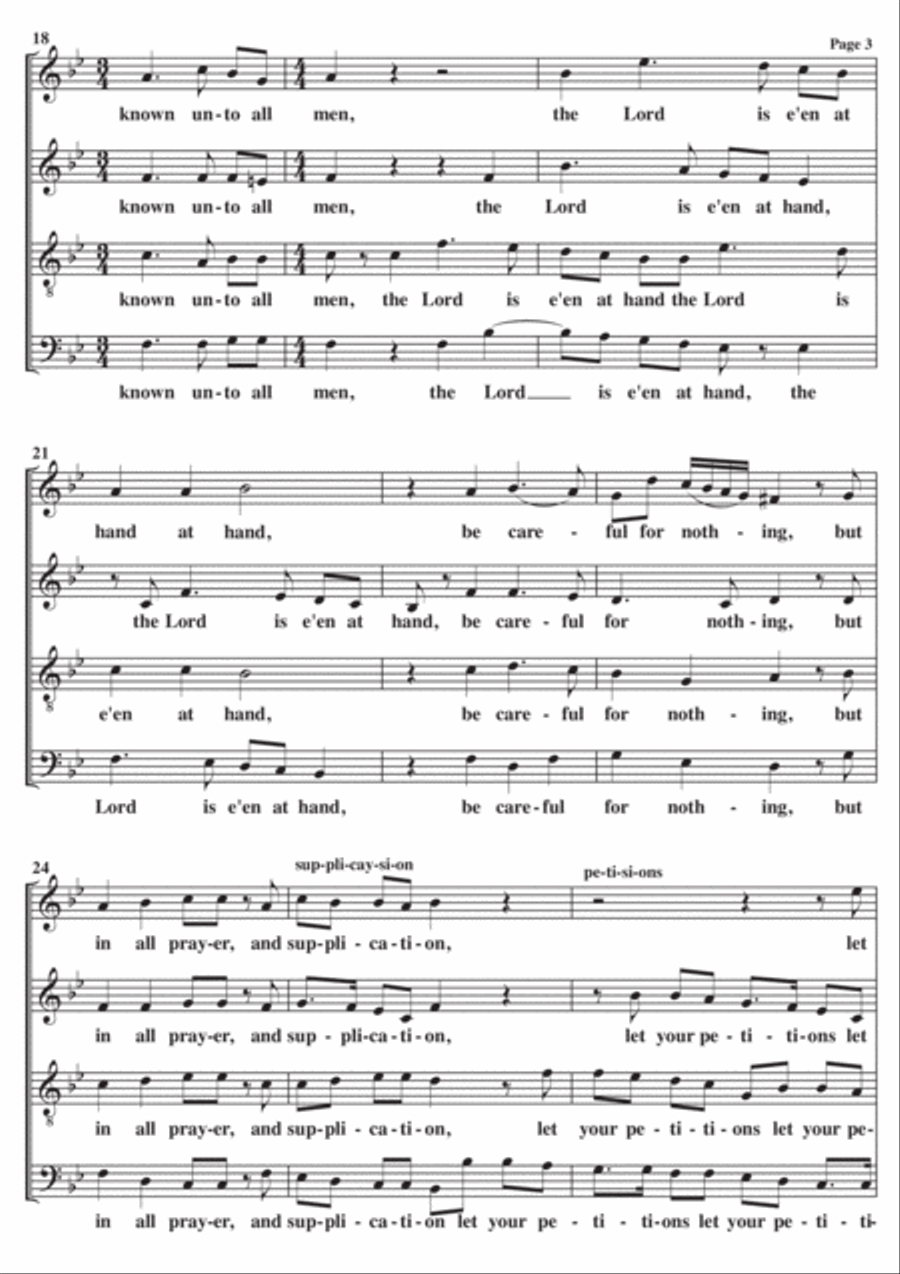Rejoice In The Lord Alway A Cappella SATB 4-Part scores gallery preview page 3