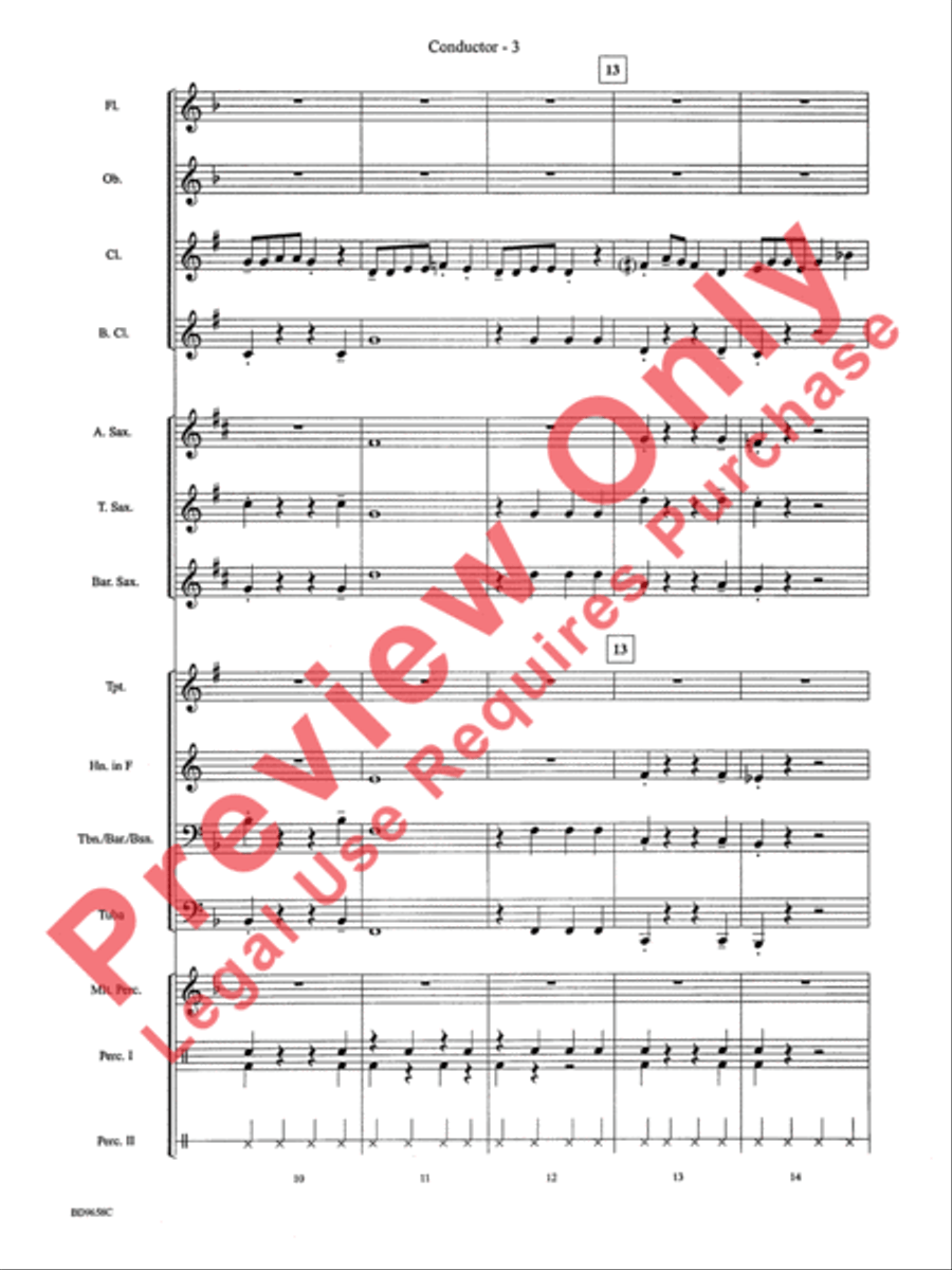 Clarinet Jive Concert Band scores gallery preview page 6