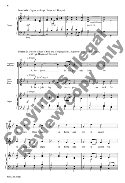 Come with a Thankful Heart (Choral Score) image number null