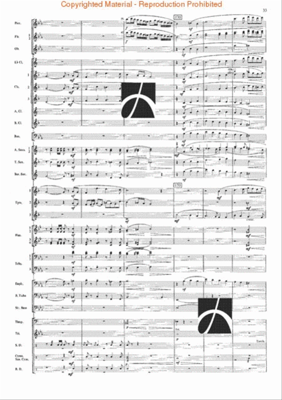 The Seventh Night of July Concert Band scores gallery preview page 30