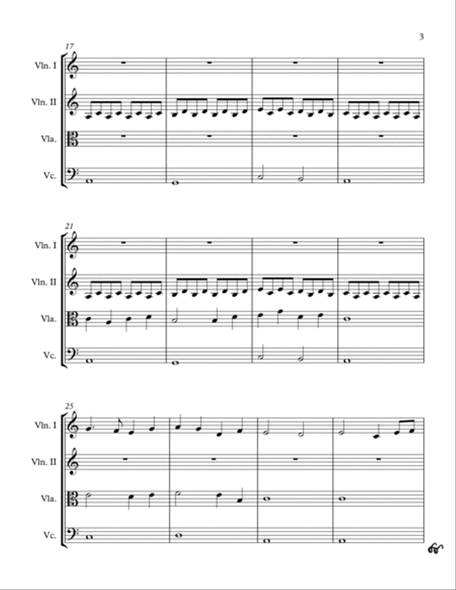 Dreaming Of - String Quartet String Quartet scores gallery preview page 3