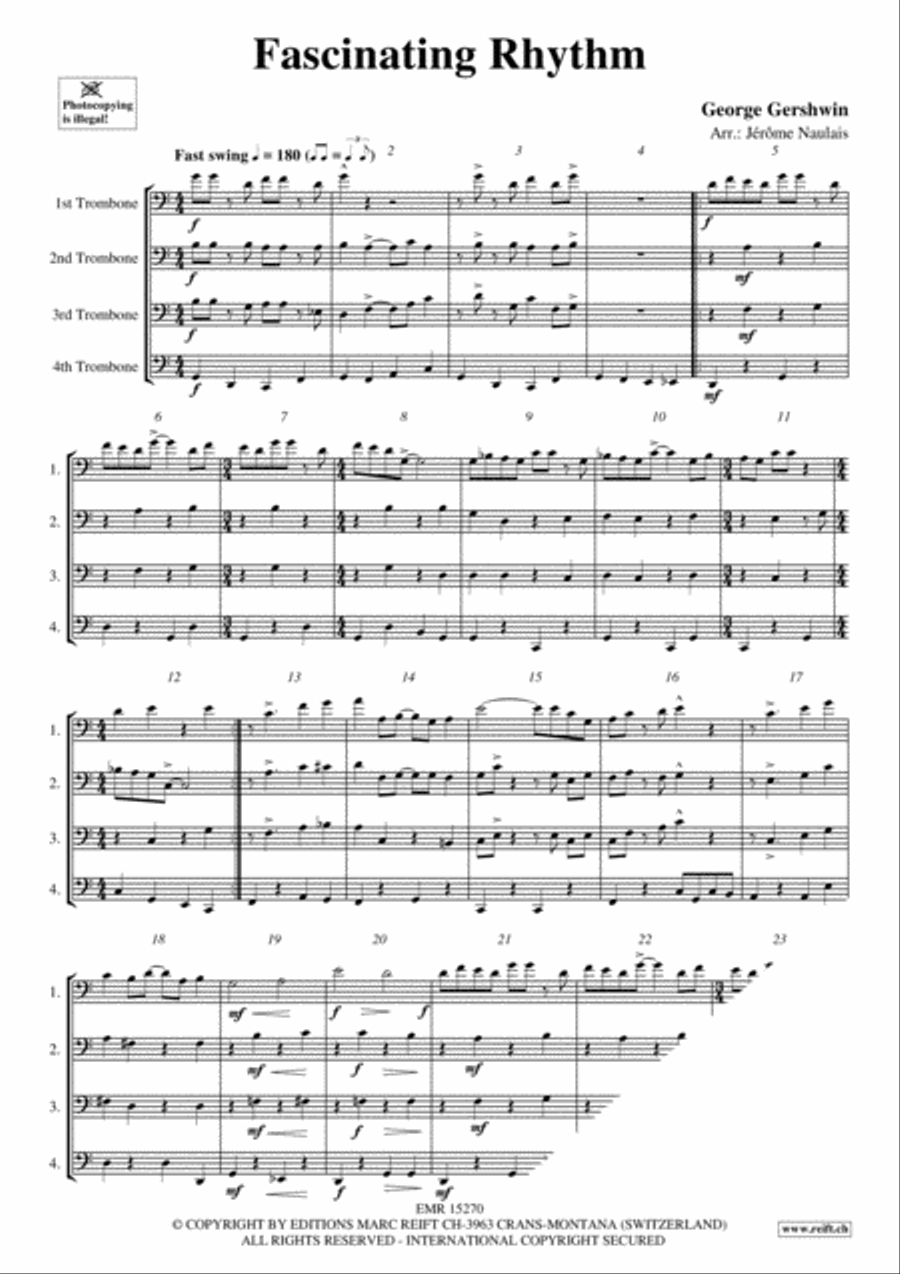 4 Trombones Vol. 7 Trombone Quartet scores gallery preview page 3