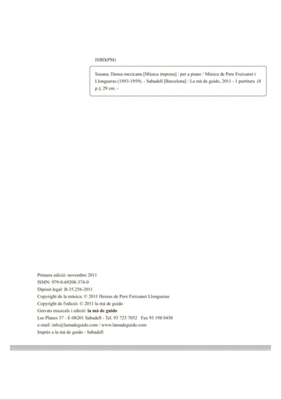 Susana Piano Solo scores gallery preview page 2
