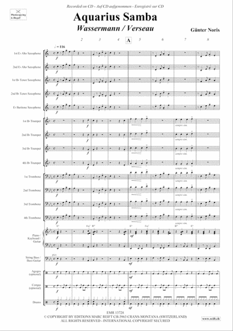 Aquarius Samba Big Band scores gallery preview page 4