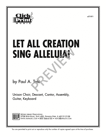 Let All Creation Sing Alleluia