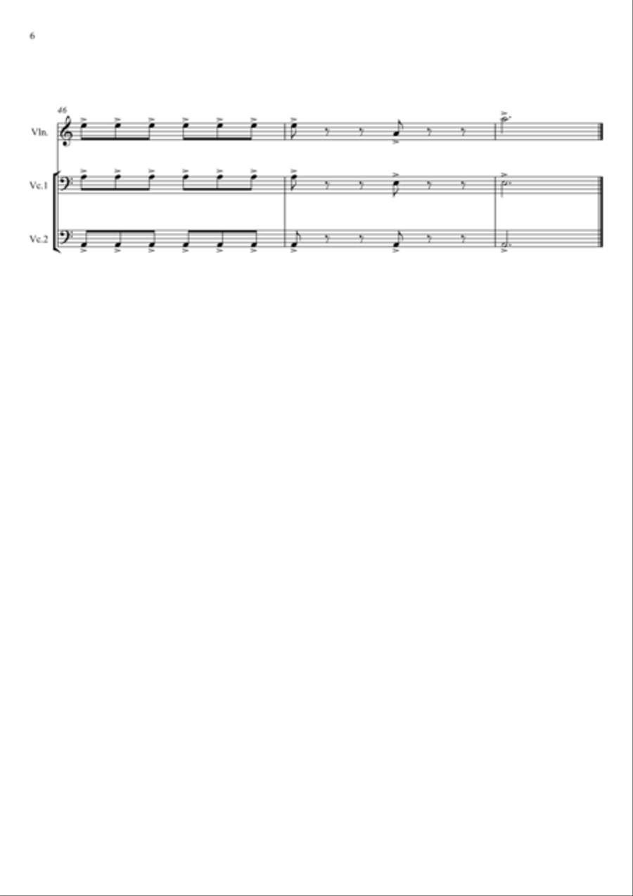 LA CAMPANELLA String Trio scores gallery preview page 6