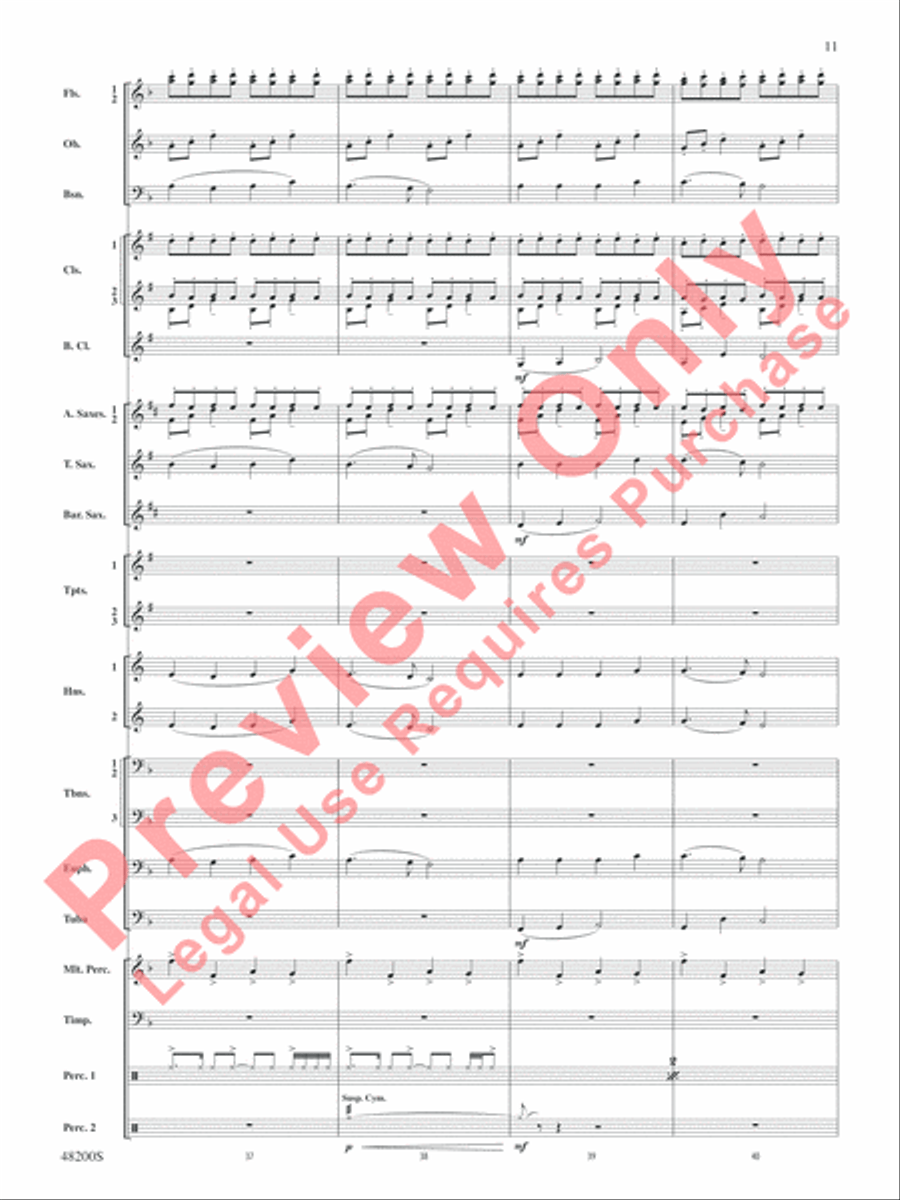 Angels of Joy! Concert Band scores gallery preview page 12