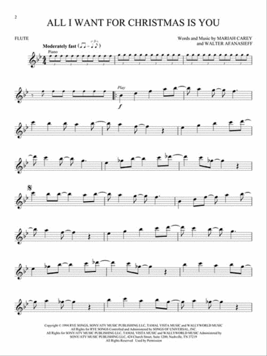 Christmas Songs for Flute Flute Solo scores gallery preview page 3