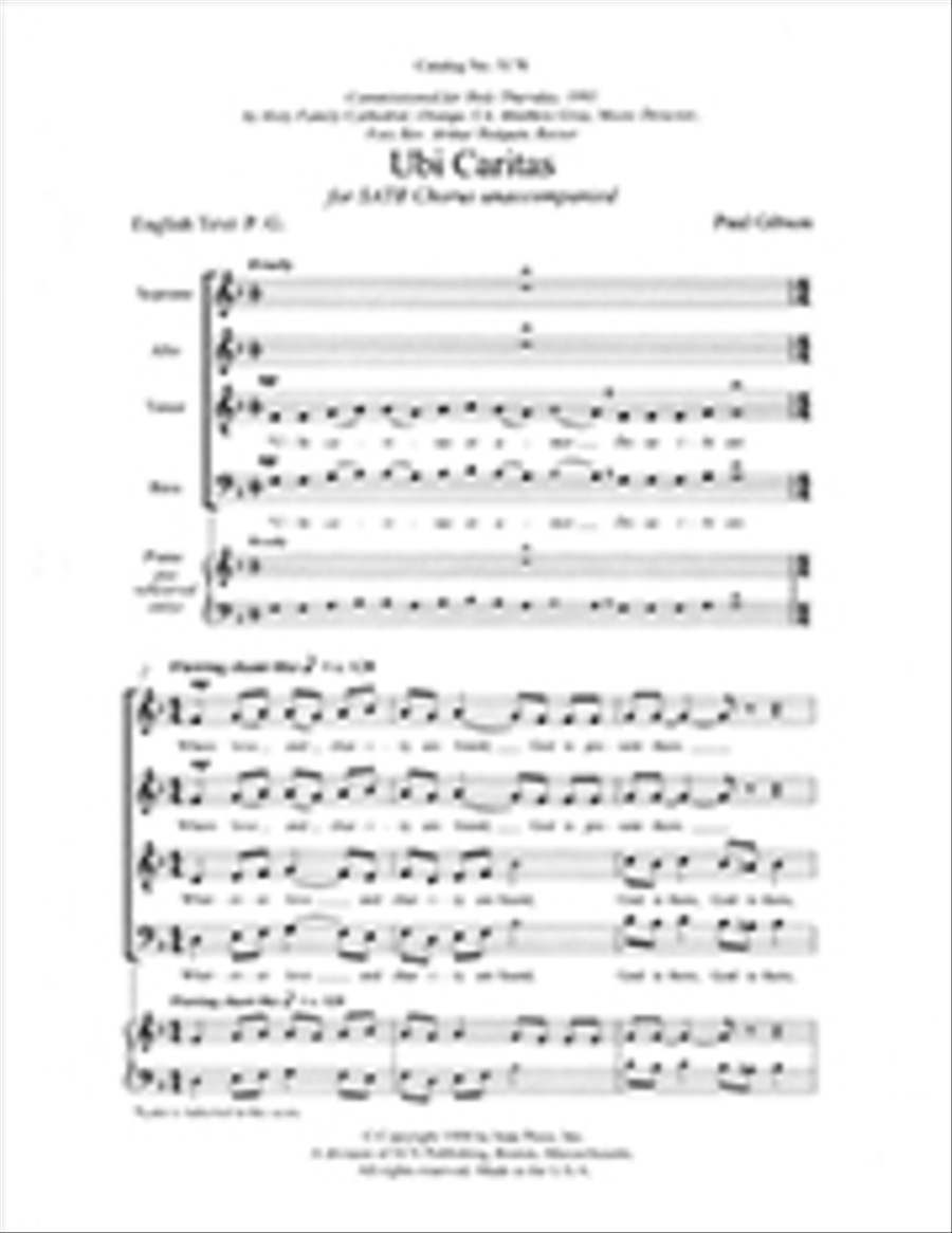 Ubi Caritas Ubi Caritas 4-Part scores gallery preview page 1