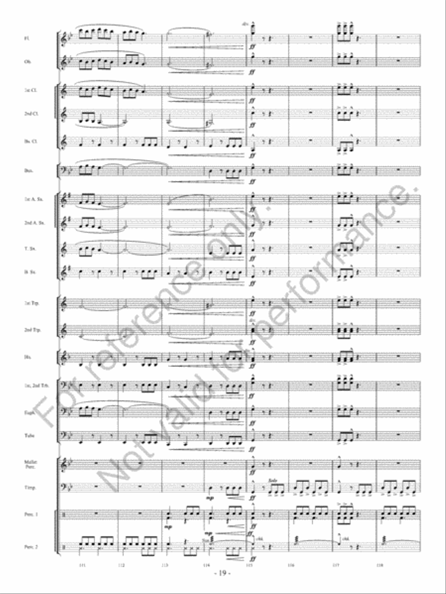 Beyond Bold Horizons Concert Band scores gallery preview page 20
