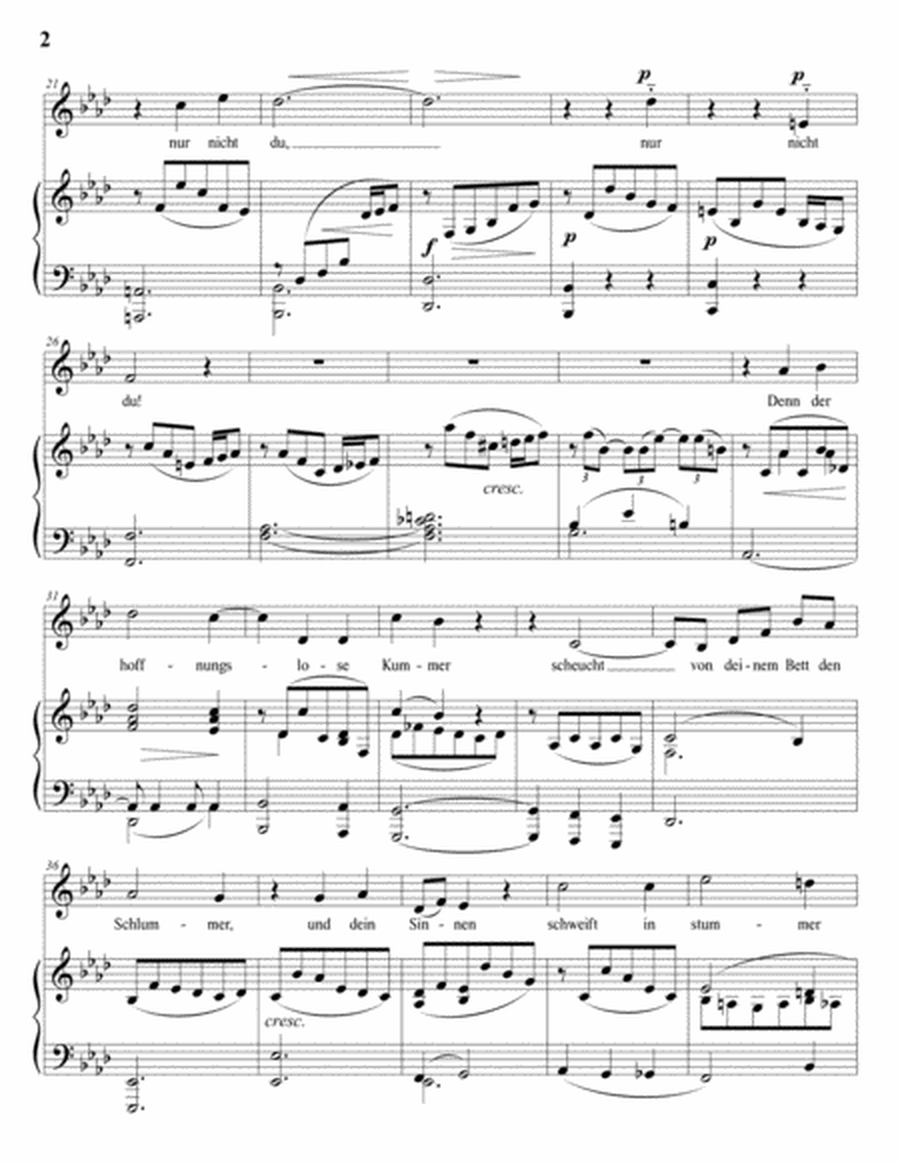 SCHUMANN: In der Nacht, Op. 74 no. 4 (transposed to F minor)