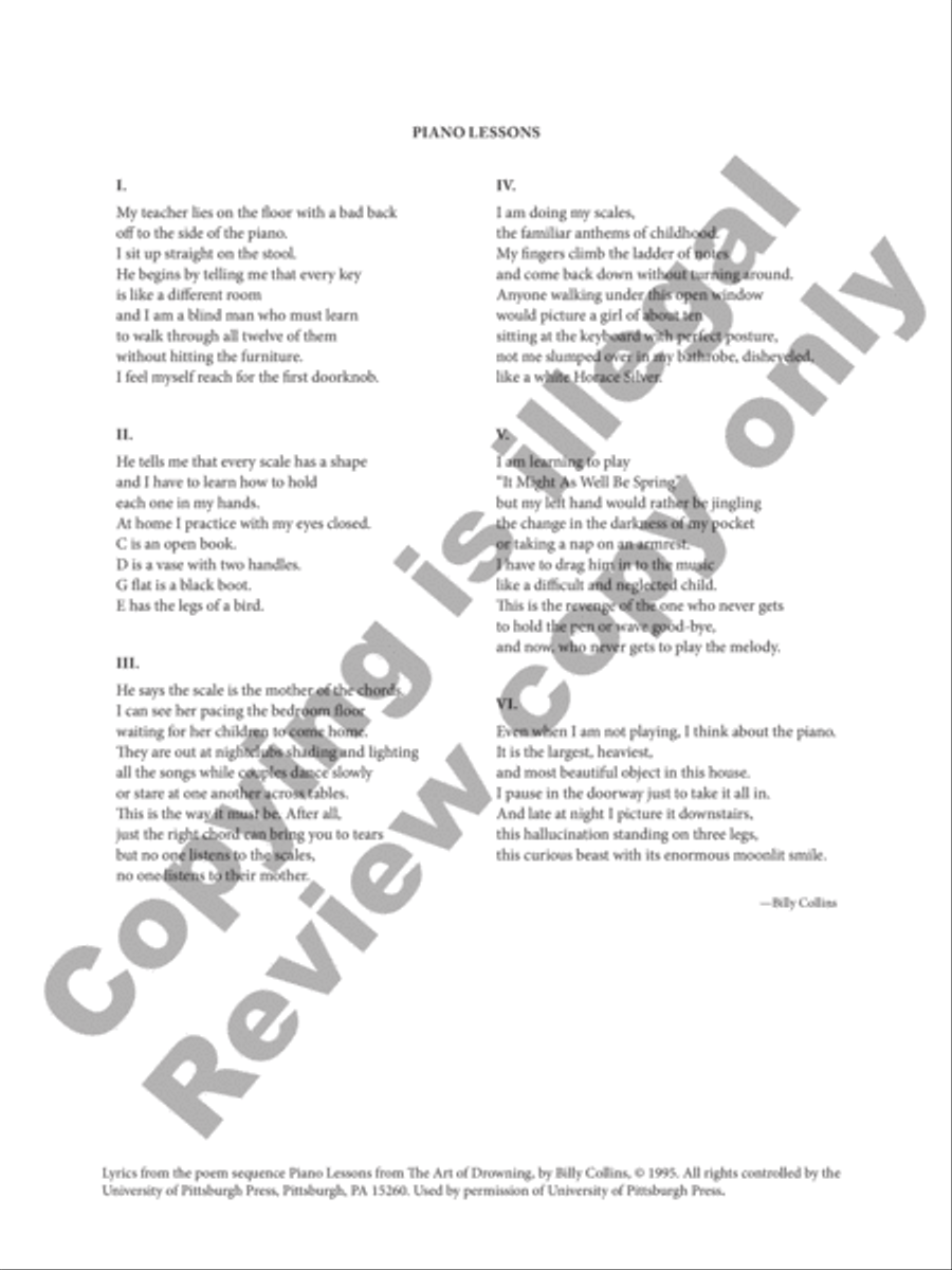 Piano Lessons Tenor Voice scores gallery preview page 3