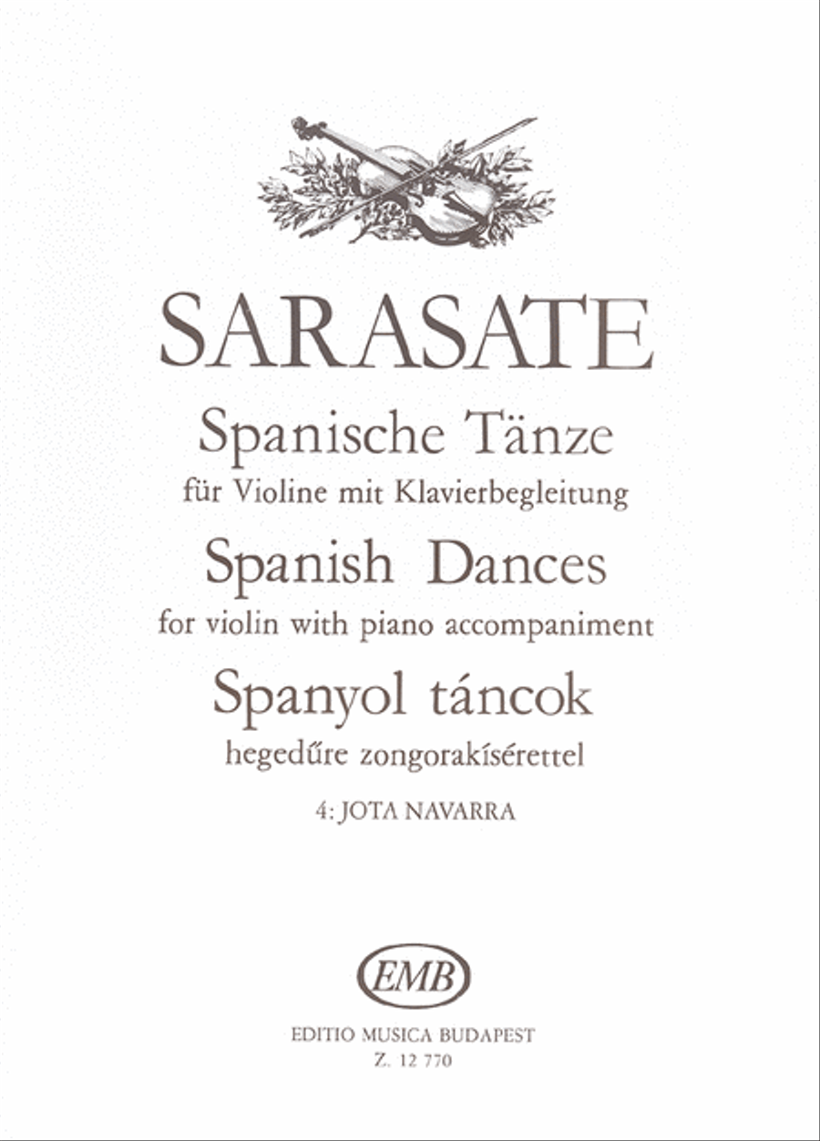 Spanische Tänze für Violine mit Klavierbegleitung Violin Solo scores gallery preview page 1