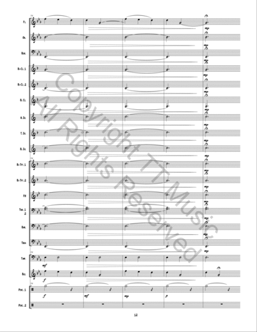 Traveling Grace Concert Band scores gallery preview page 13